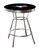 MLB Black and Chrome 42" Tall Toronto Blue Jays Team Logo Themed Bar Pub Table with a Glass Top Option