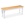 Wood Bench in a Natural and White Finish - Country Farmhouse Style Dining Bench