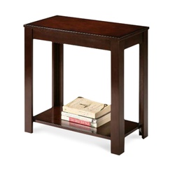Chairside Table in an Espresso / Cappuccino Finish with Draw Table Living Room wood wooden accent table apartment accent table wood wooden furniture  living room end table side table traditional modern bedroom living room furniture nightstand accent table