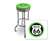 New 24" Tall Chrome Swivel Seat Bar Stool featuring Route 66 Theme with Bright Seat Cushion