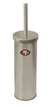 New Brushed Aluminum Finish Toilet Brush and Holder featuring San Francisco 49ers NFL Team Logo