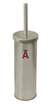 New Brushed Aluminum Finish Toilet Brush and Holder featuring Anaheim Angels MLB Team Logo