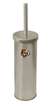 New Brushed Aluminum Finish Toilet Brush and Holder featuring Cincinatti Bengals NFL Team Logo