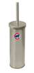 New Brushed Aluminum Finish Toilet Brush and Holder featuring Chicago Cubs MLB Team Logo