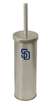 New Brushed Aluminum Finish Toilet Brush and Holder featuring San Diego Padres MLB Team Logo