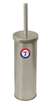 New Brushed Aluminum Finish Toilet Brush and Holder featuring Texas Rangers MLB Team Logo