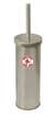 New Brushed Aluminum Finish Toilet Brush and Holder featuring Boston Red Sox MLB Team Logo