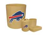 New 4 Piece Bathroom Accessories Set in Beige featuring Buffalo Bills NFL Team Logo