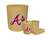 New 4 Piece Bathroom Accessories Set in Beige featuring Atlanta Braves MLB Team logo!