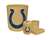 New 4 Piece Bathroom Accessories Set in Beige featuring Indianapolis Colts NFL Team Logo