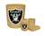 New 4 Piece Bathroom Accessories Set in Beige featuring Oakland Raiders NFL Team Logo