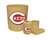 New 4 Piece Bathroom Accessories Set in Beige featuring Cincinnati Reds MLB Team logo!