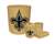 New 4 Piece Bathroom Accessories Set in Beige featuring New Orleans Saints NFL Team Logo