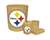 New 4 Piece Bathroom Accessories Set in Beige featuring Pittsburgh Steelers NFL Team Logo