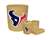 New 4 Piece Bathroom Accessories Set in Beige featuring Houston Texans NFL Team Logo