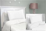 Twin/Full Reversible Comforter & Pillow Case Set-Choose from Pink/Pink Eyelet or White/White Eyelet  canopy bed  fabric canopy  bedroom  canopy  bed canopies  girls bed canopy  bed canopy fabric