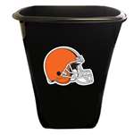 New Black Finish Trash Can Waste Basket featuring Cleveland Browns NFL Team Logo