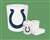 New 4 Piece Bathroom Accessories Set in White featuring Indianapolis Colts NFL Team Logo