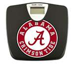 Black Finish Digital Scale Round Toilet Seat w/Alabama Crimson Tide NCAA Logo