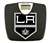 Black Finish Digital Scale Round Toilet Seat w/Los Angeles Kings NHL Logo