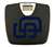 Black Finish Digital Scale Round Toilet Seat w/San Diego Padres MLB Logo