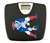 Black Finish Digital Scale Round Toilet Seat w/New England Patriots NFL Team Old Style Logo