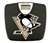 Black Finish Digital Scale Round Toilet Seat w/Pittsburgh Penguins NHL Logo