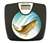 Black Finish Digital Scale Round Toilet Seat w/Trout Logo