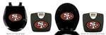 Black Finish Digital Scale Round Toilet Seat w/San Francisco 49ers NFL Logo