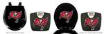 Black Finish Digital Scale Round Toilet Seat w/Tampa Bay Buccaneers NFL Logo