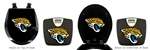 Black Finish Digital Scale Round Toilet Seat w/Jacksonville Jaguars NFL Logo