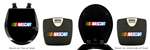 Black Finish Digital Scale Round Toilet Seat w/Nascar Racing Logo