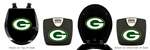 Black Finish Digital Scale Round Toilet Seat w/Green Bay Packers NFL Logo
