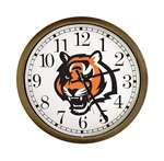 New Clock w/ Cincinatti Bengals Tiger NFL Team Logo