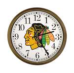 New Clock w/ Chicago Blackhawks NHL Team Logo