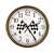 New Clock w/ Checkered Flag Racing Logo