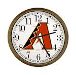 New Clock w/ Arizona Diamondbacks MLB Team Logo