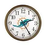 New Clock w/ Miami Dolphins NFL Team Logo