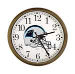 New Clock w/ Carolina Panthers Helmet NFL Team Logo