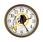 New Clock w/ Washington Redskins Helmet NFL Team Logo