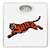 White Finish Dial Scale Round Toilet Seat w/Cincinatti Bengals NFL Logo