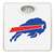 White Finish Dial Scale Round Toilet Seat w/Buffalo Bills NFL Logo