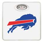 White Finish Dial Scale Round Toilet Seat w/Buffalo Bills NFL Logo