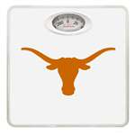 White Finish Dial Scale Round Toilet Seat w/Texas Longhorns NCAA Logo
