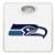 White Finish Dial Scale Round Toilet Seat w/Seattle Seahawks NFL Logo