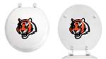 White Finish Round Toilet Seat with the Cincinnati Bengals NFL Logo