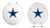 White Finish Round Toilet Seat with the Dallas Cowboys NFL Logo