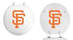 White Finish Round Toilet Seat with the San Francisco Giants MLB Logo