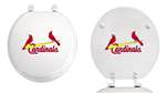 White Finish Round Toilet Seat with the St. Louis Cardinals MLB Logo