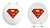 White Finish Round Toilet Seat w/Superman Logo